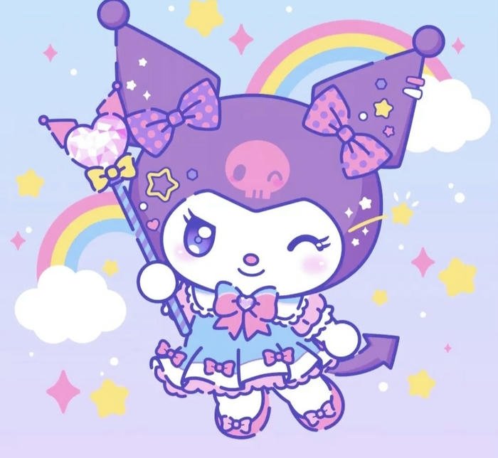 hình ảnh avatar kuromi cute tươi sáng