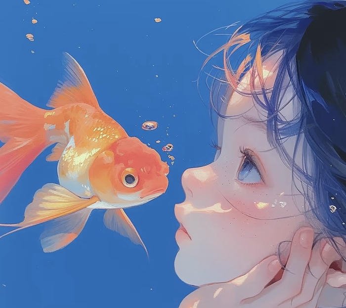 hình ảnh avatar xanh dương đơn giản