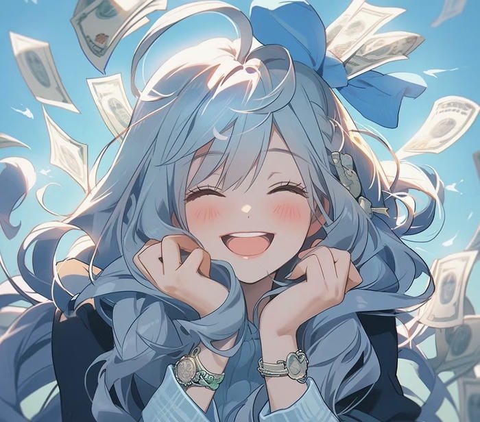 hình ảnh avatar xanh dương hiện đại