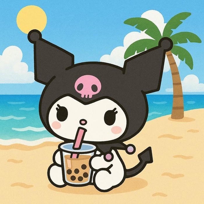 hình avatar kuromi dịu mắt hài hòa