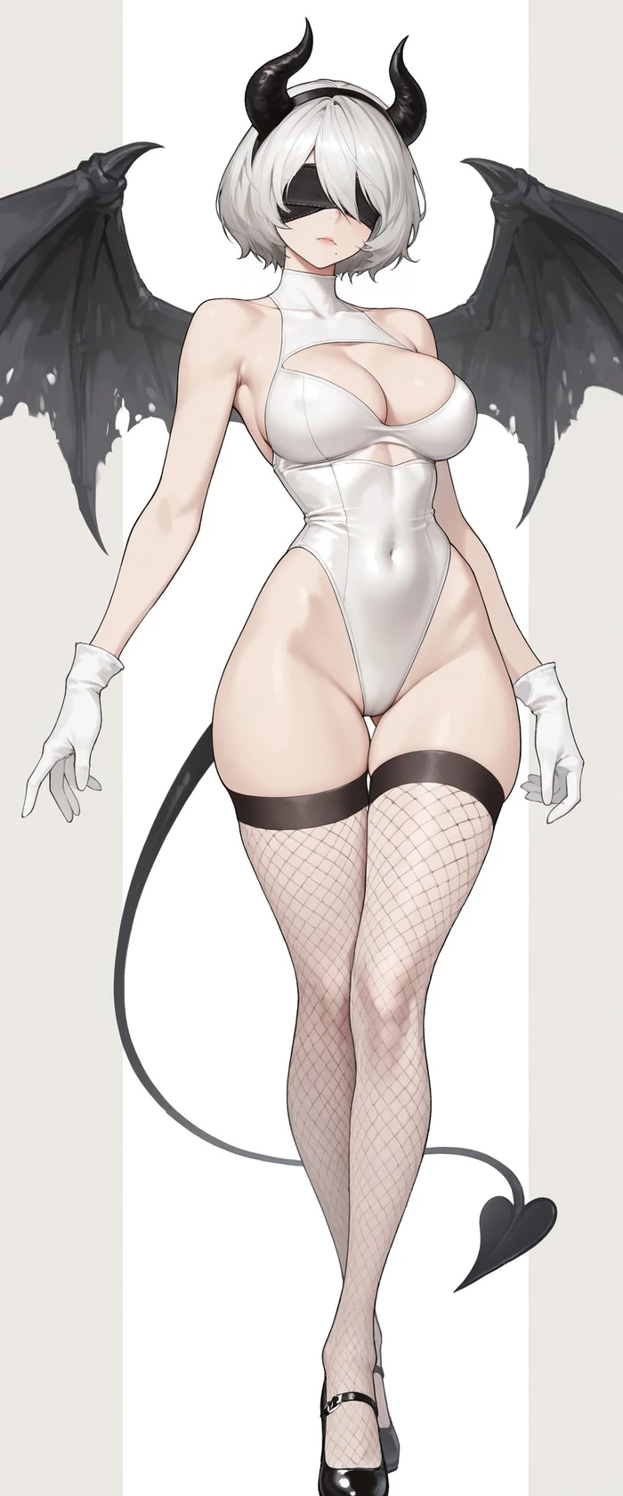 2B anime bikini nóng bỏng khoe vòng ba gợi cảm