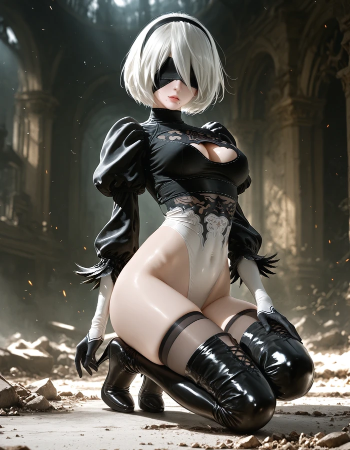 2B hentai bikini sexy lộ hàng nhẹ nhàng hấp dẫn