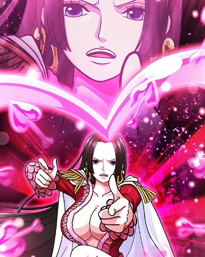 Ảnh Boa Hancock bắn tim thi triển năng lực trái ác quỷ