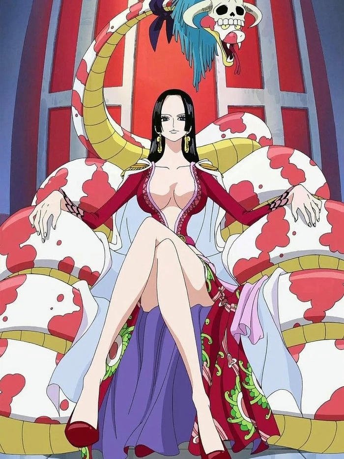 Ảnh Boa Hancock ngồi trên ngai vàng nữ hoàng hải tặc