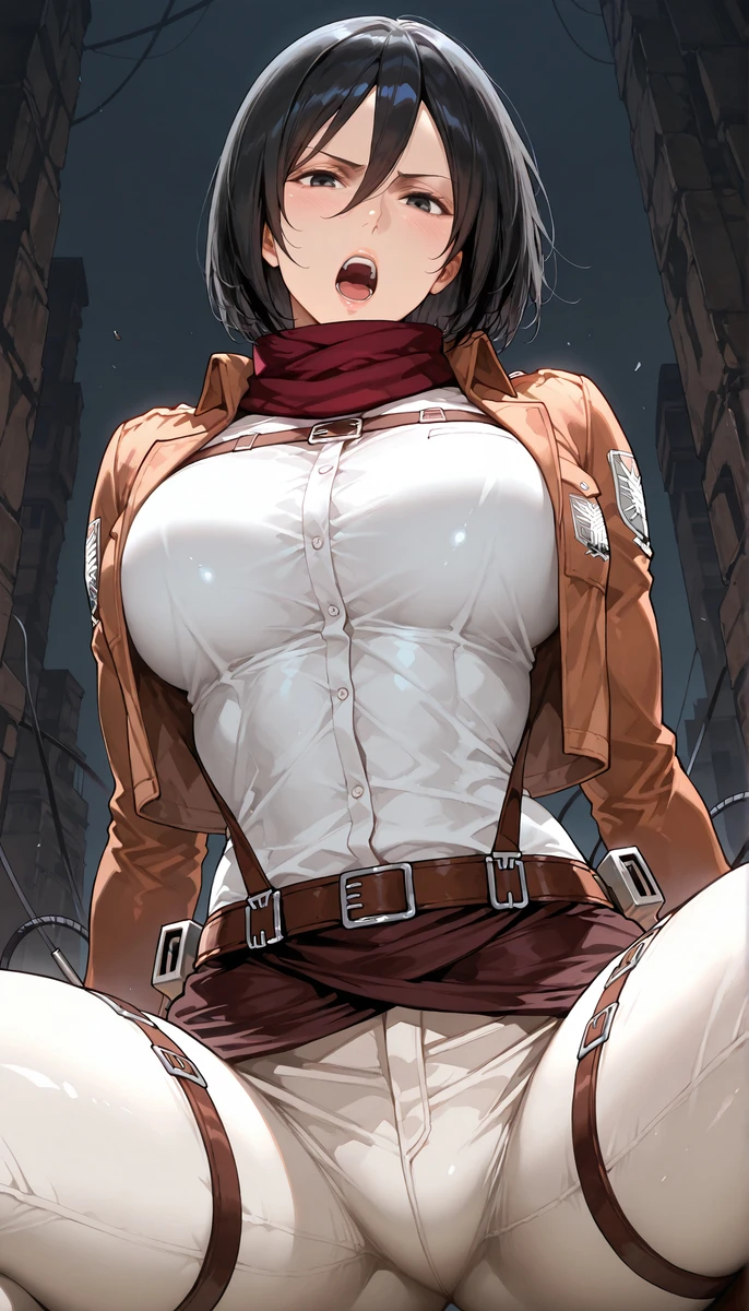 Ảnh Mikasa AOT Attack on Titan xxx vú to tròn gợi tình