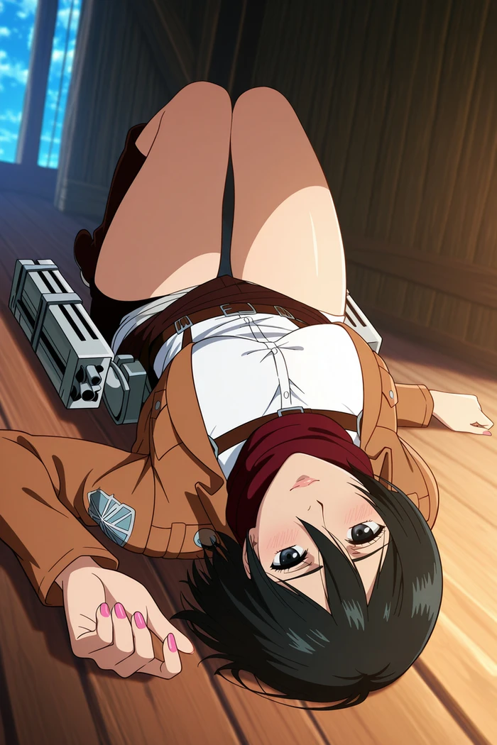 Ảnh Mikasa anime 18+ eo thon quyến rũ