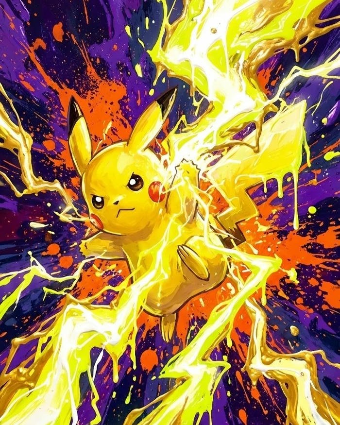 Ảnh Pikachu cơ bắp lực lưỡng gồng mình khoe dáng