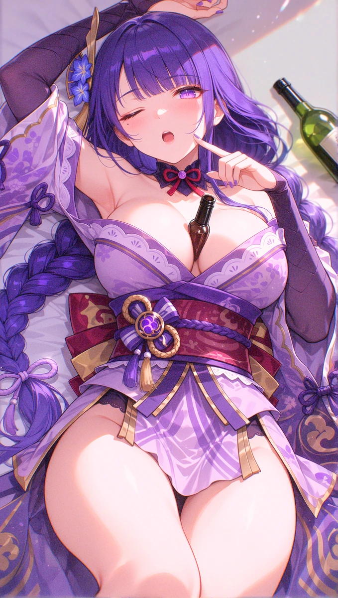 Ảnh Raiden Shogun hentai bikini ôm sát body hoàn hảo