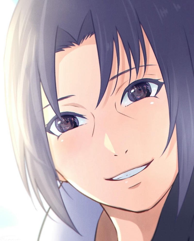 Ảnh Uchiha Itachi mỉm cười nhẹ nhàng hiếm hoi