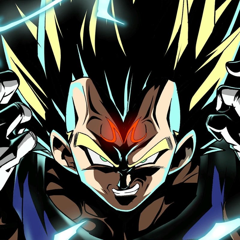 Ảnh Vegeta Majin mặt đầy gân guốc trông dữ tợn