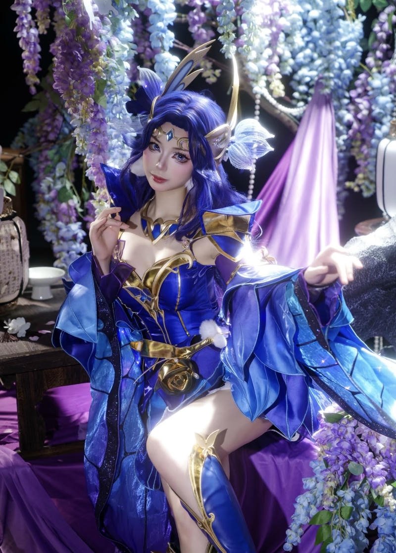 Ảnh cosplay Điêu Thuyền cùng phụ kiện ngọc phối tinh tế