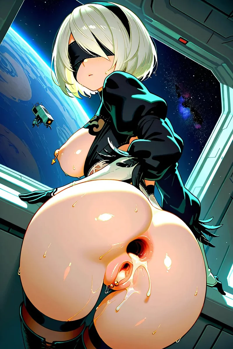 Ảnh hentai 2B YoRHa trắng trẻo dâm dục