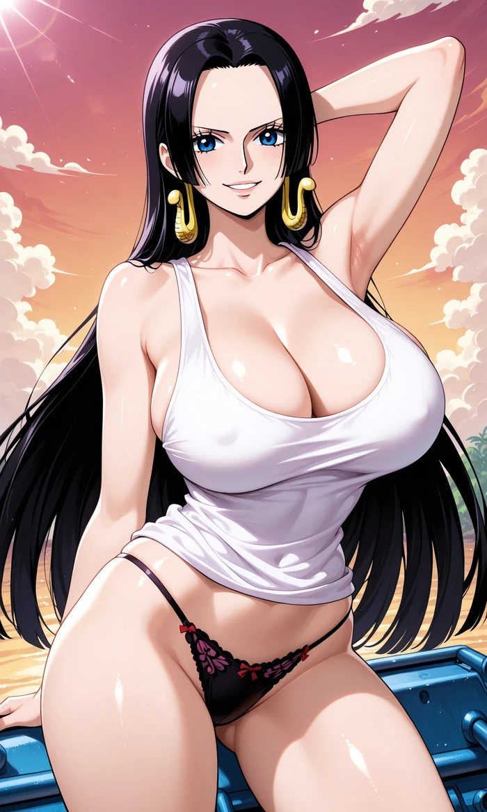 Boa Hancock Doujin bikini mỏng lộ hàng nóng bỏng