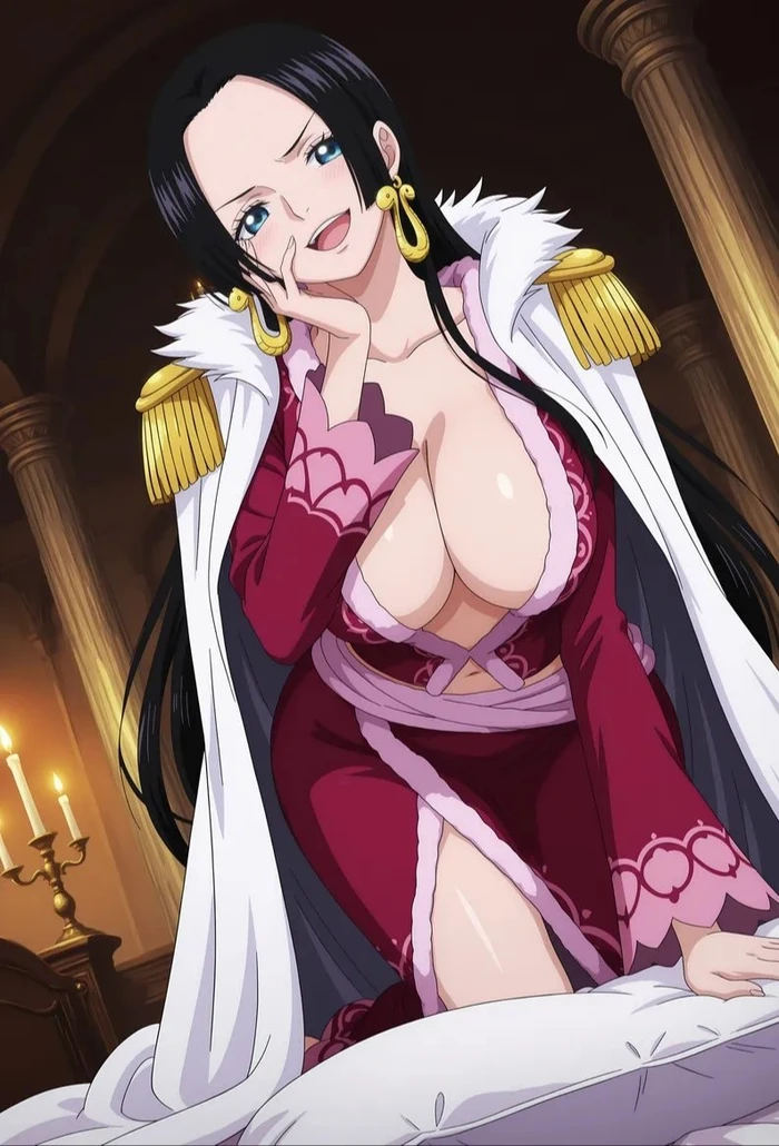 Boa Hancock One Piece cosplay vú to tròn hút hồn