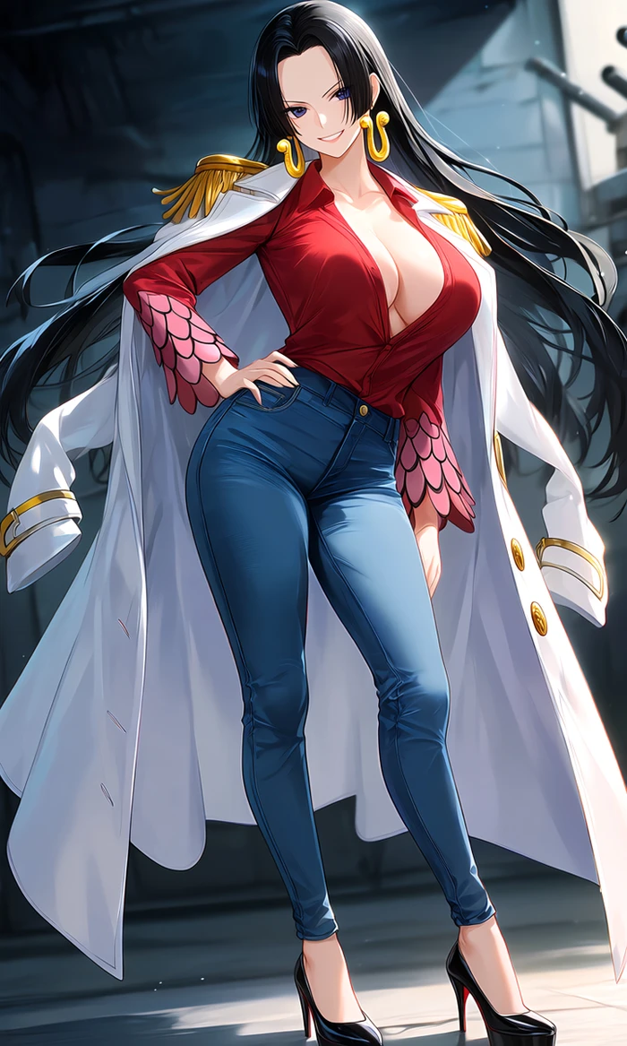Boa Hancock manga vú to tròn lộ hàng quyến rũ