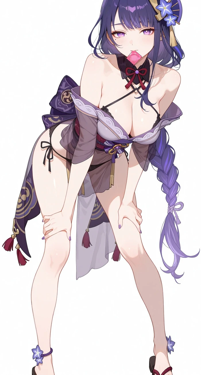Genshin Impact Raiden Shogun nude quyến rũ cuốn hút