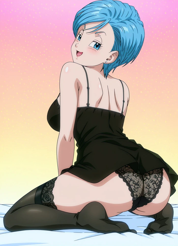 Hình ảnh Bulma R34 sexy với ngực khủng tròn trịa
