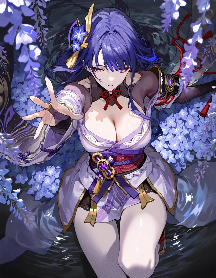 Hình ảnh Raiden Shogun R34 ngực tròn quyến rũ