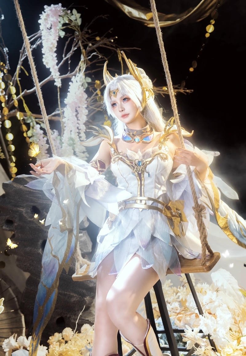 Hình cosplay Điêu Thuyền mang vẻ đẹp mềm mại