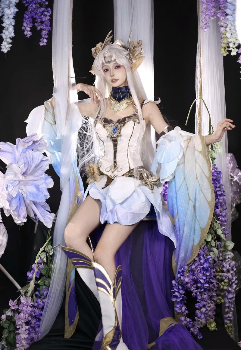 Hình cosplay Điêu Thuyền mang vẻ quyến rũ cổ điển