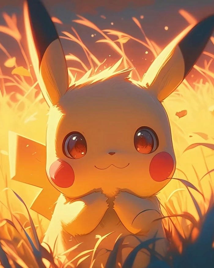 Hình nền Pikachu với hiệu ứng ánh sáng đẹp mắt