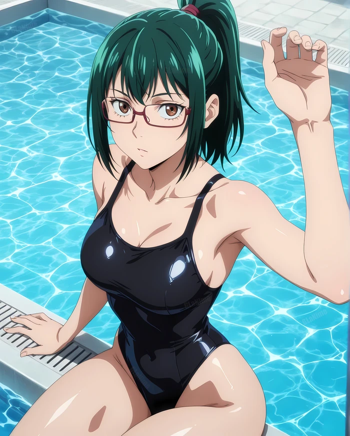 Maki Zenin bikini anime vòng ba khủng quyến rũ