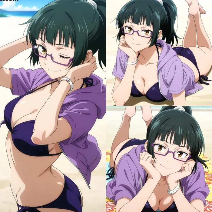 Maki Zenin hentai sexy với nụ cười hút hồn
