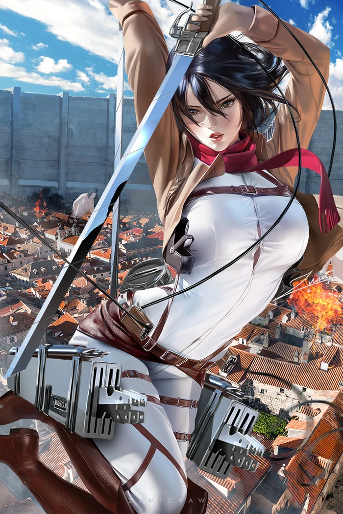 Mikasa Ackerman gợi cảm với nội y sexy cuốn hút