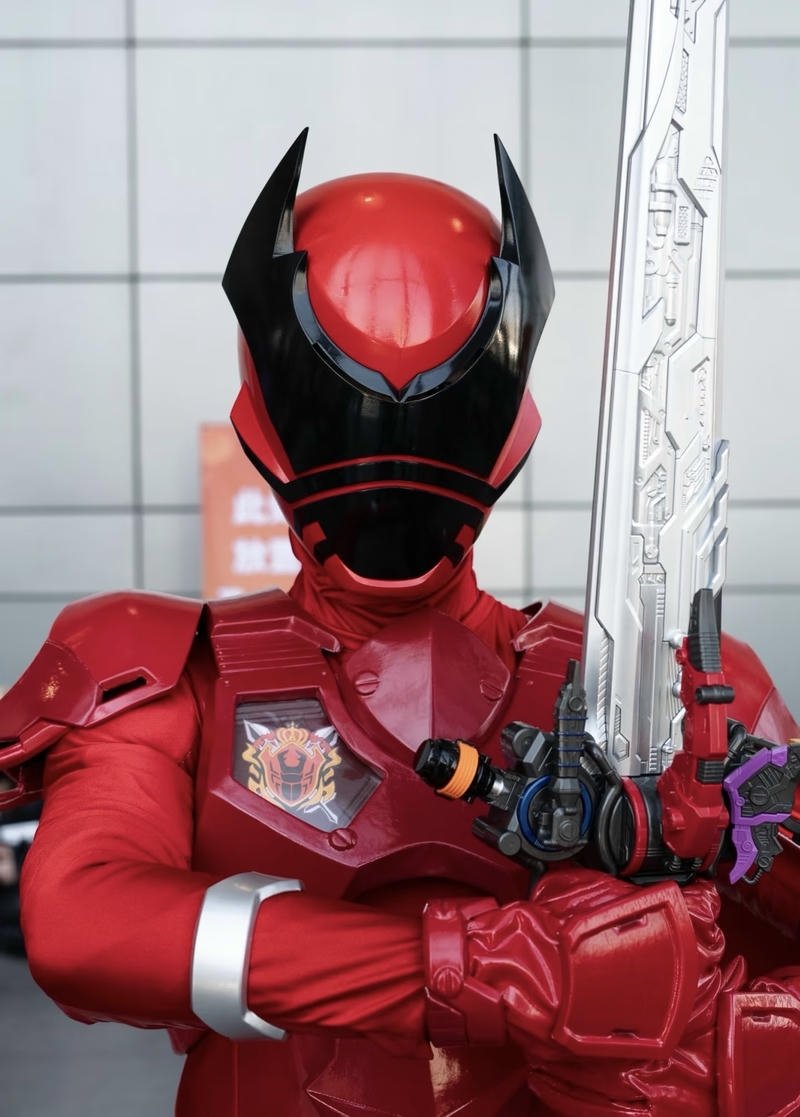 Nhân vật siêu nhân cosplay với dáng vẻ dứt khoát