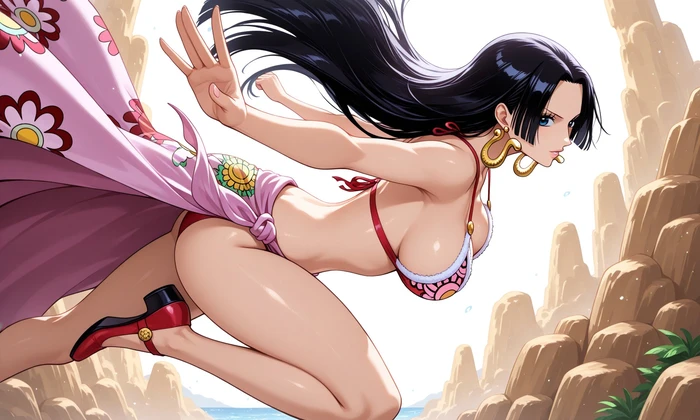 Nude Boa Hancock hentai đít cong gợi cảm đầy mê hoặc