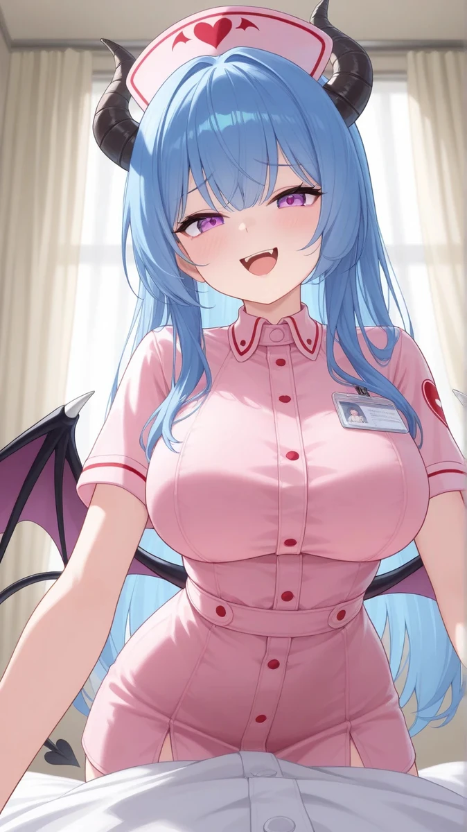 Succubus hentai anime gợi cảm khoe vòng một tròn đầy