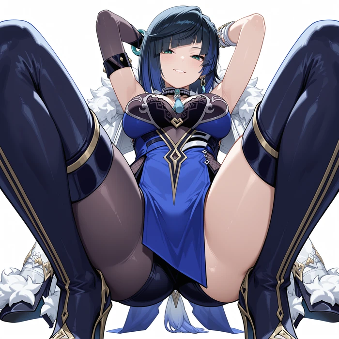 Yelan manga cosplay với ngực khủng show hàng sexy