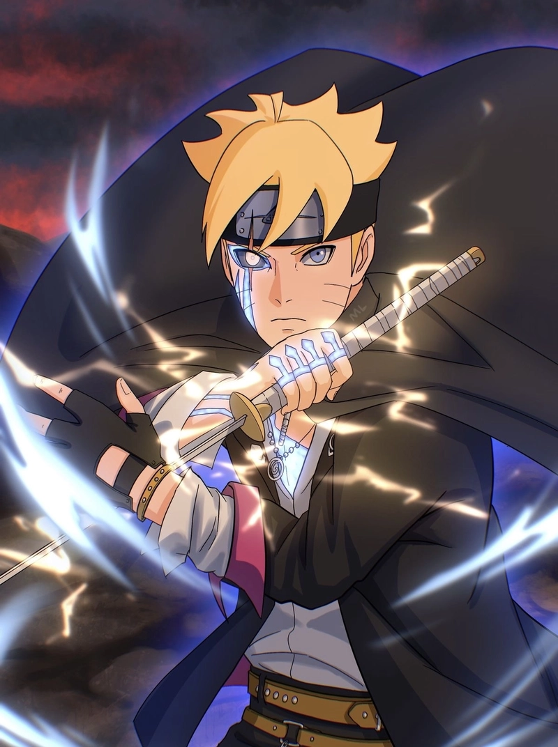 Ảnh Boruto Karma mang khí tức nguy hiểm đầy áp chế