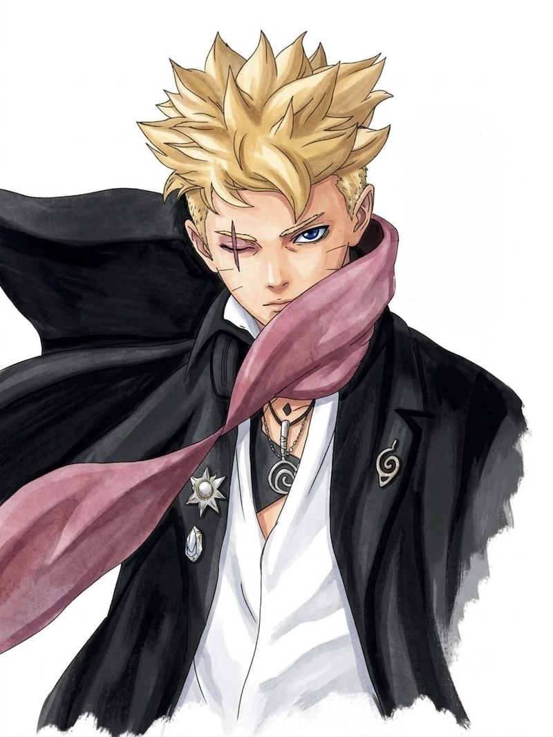 Ảnh Boruto Timeskip thể hiện hình tượng ninja mạnh mẽ trưởng thành