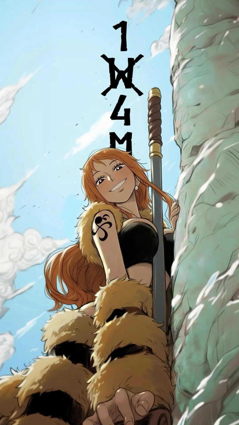 Ảnh Nami One Piece mang hình tượng nữ hải tặc nổi bật