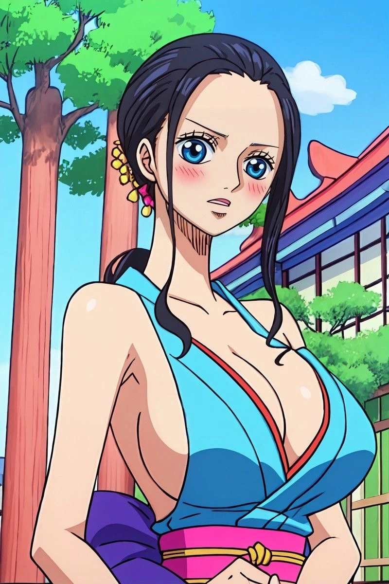 Ảnh Nico Robin mặc bikini mang phong cách sexy rất bắt mắt