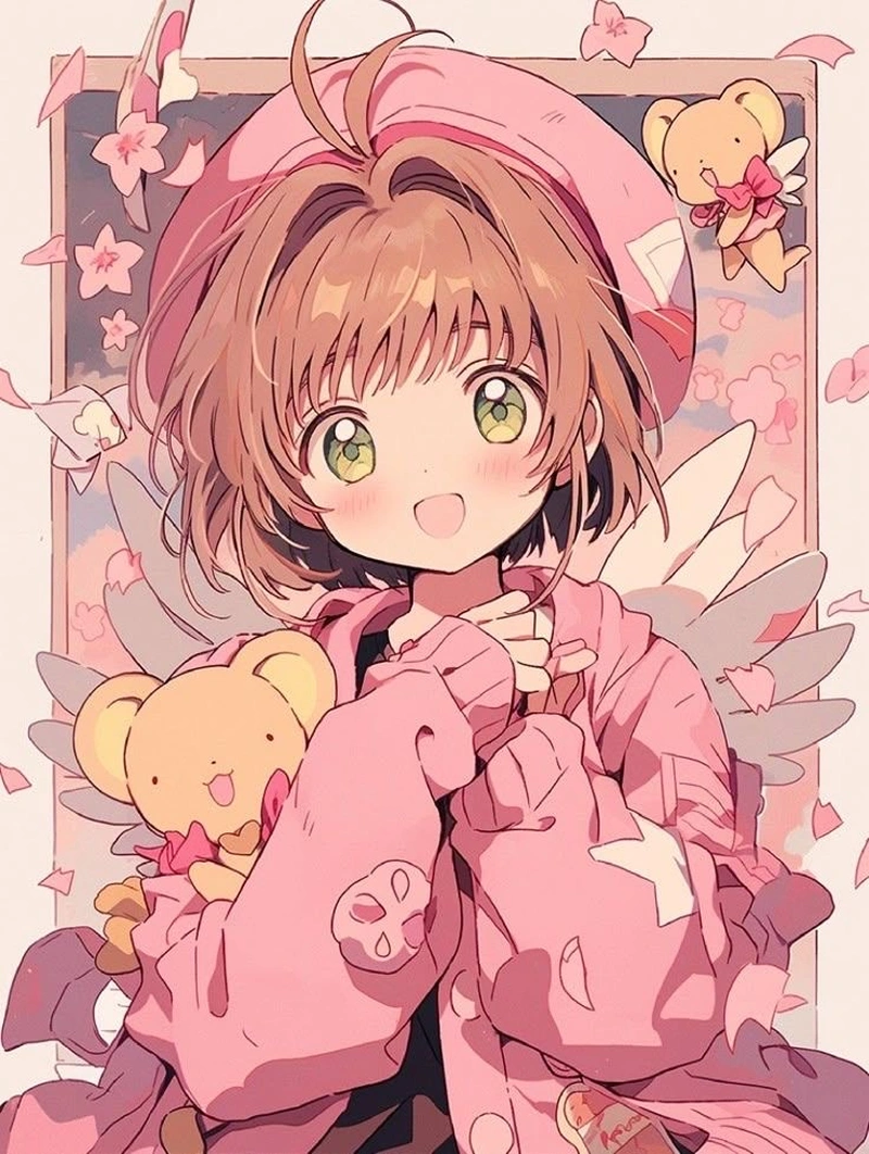 Ảnh Sakura cute sở hữu biểu cảm tinh nghịch rất dễ thương