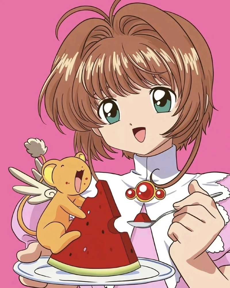 Ảnh Sakura cute tạo cảm giác vui vẻ biểu cảm đáng yêu
