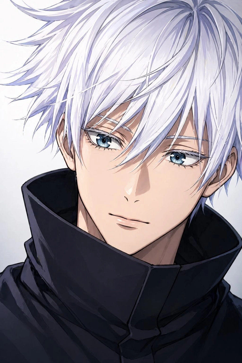 Ảnh anime Gojo tạo cảm giác ngầu qua thần sắc lạnh