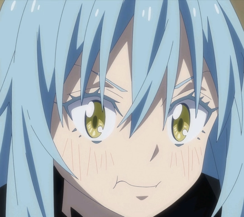 Ảnh anime Rimuru phong cách chiến đấu ngầu