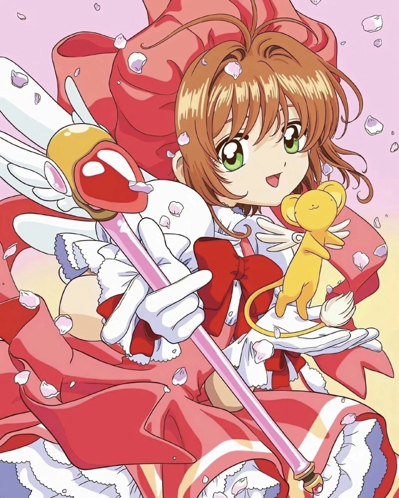 Ảnh anime Sakura mang nét hoạt hình đầy màu sắc tươi sáng
