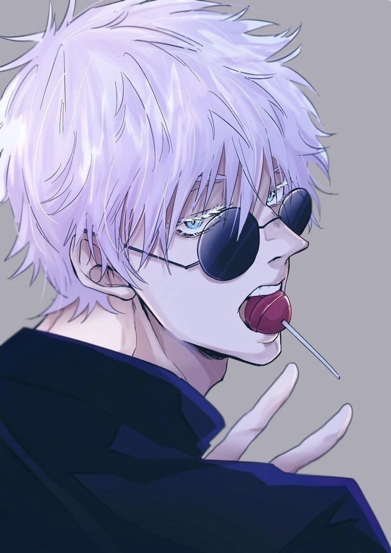 Anime Gojo sở hữu ánh mắt mạnh tạo cảm giác áp lực