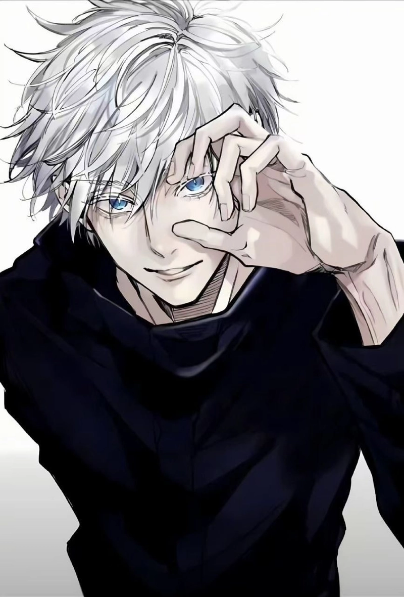 Anime Gojo sở hữu ánh nhìn lạnh rất dễ nhận diện
