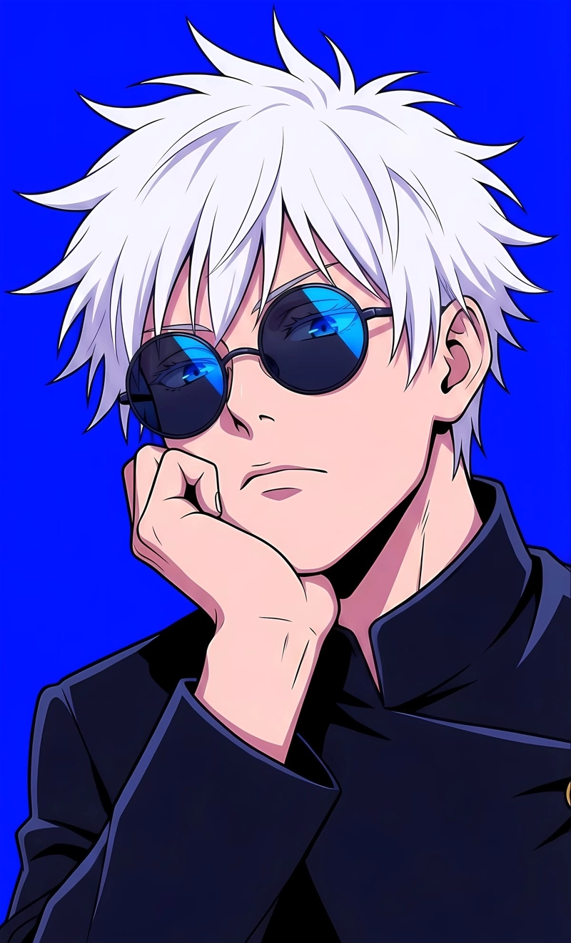 Anime Gojo sở hữu ngoại hình mạnh mẽ rất bắt mắt