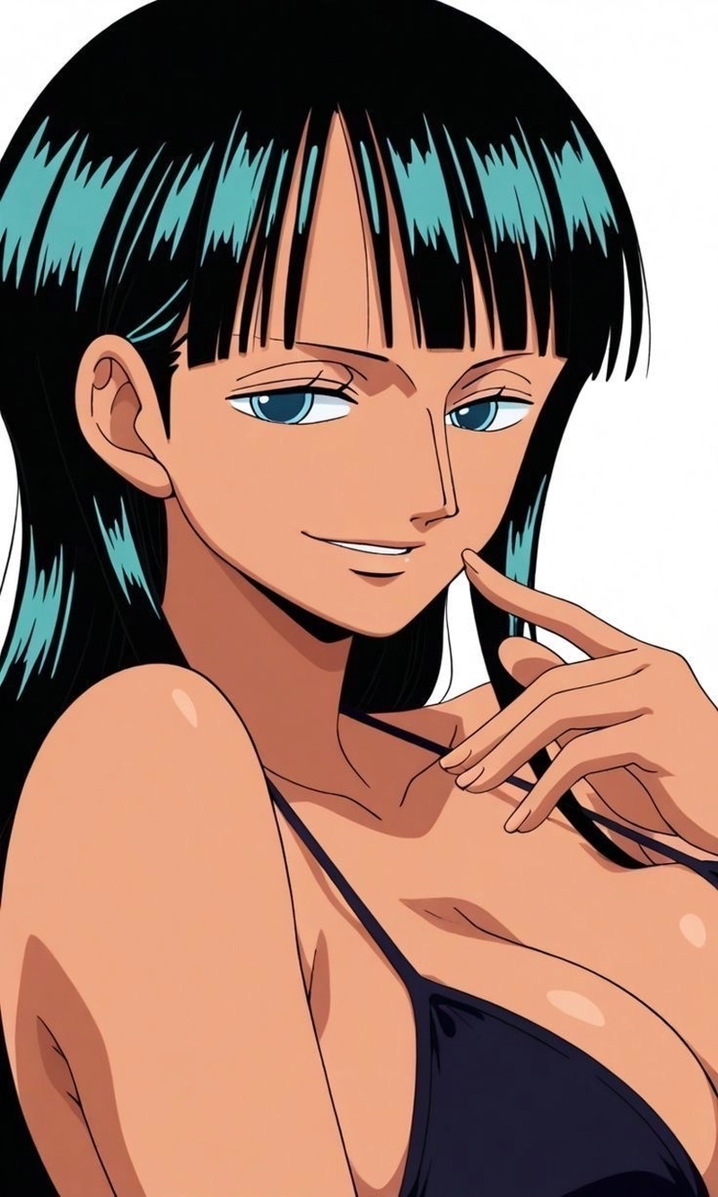 Anime Nico Robin One Piece mang thần thái cực kỳ cá tính