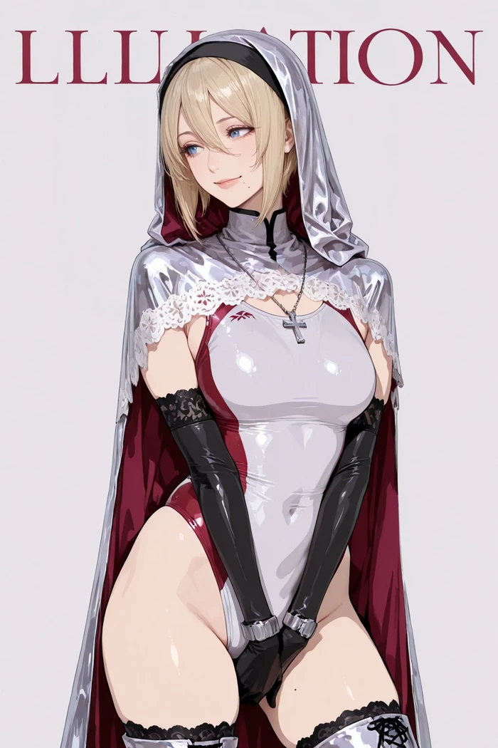 Hentai nun khỏa thân lộ hàng mông căng quyến rũ