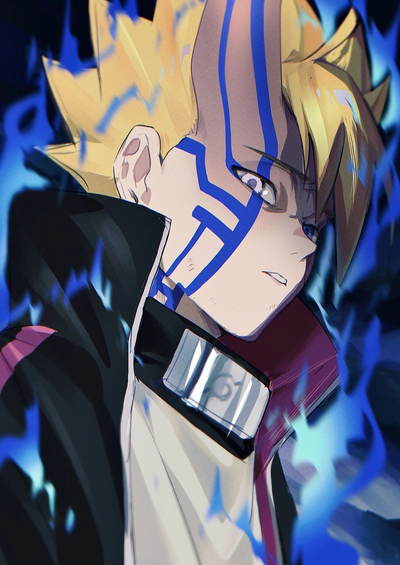 Hình Boruto Karma mang thần sắc sắc bén cùng vẻ u tối