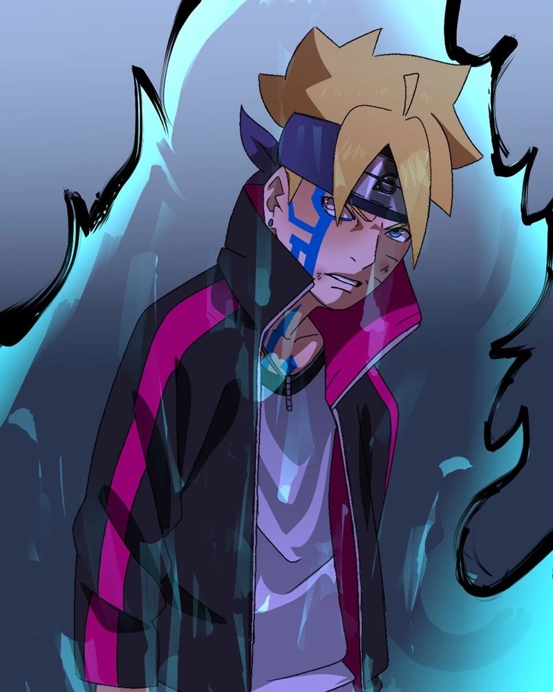 Hình Boruto Karma tạo cảm giác căng thẳng qua dấu ấn