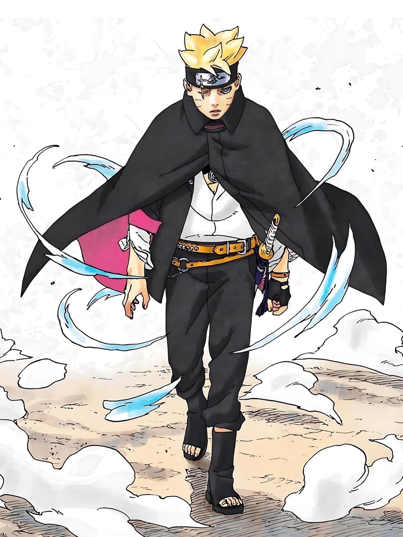 Hình Boruto tạo ấn tượng bằng nụ cười đầy tự tin