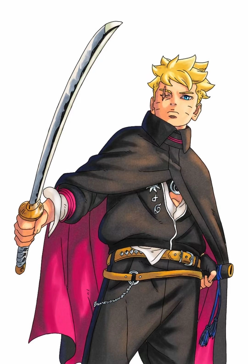 Hình Boruto tạo dấu ấn bằng ánh nhìn vô cảm